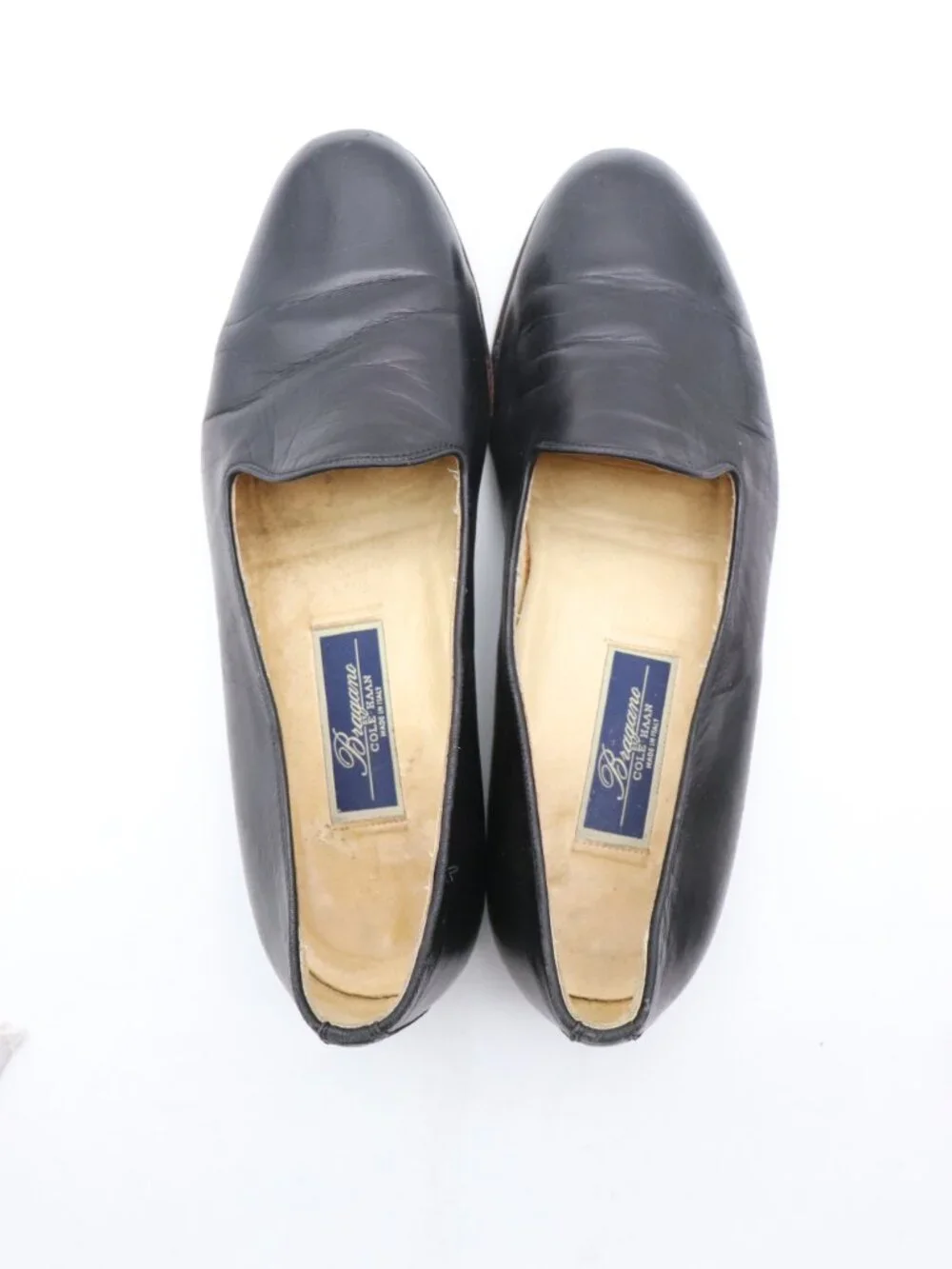 Bragano by Cole Haan Venetian Loafers Men's 10.5 Black Leather Made in Italy